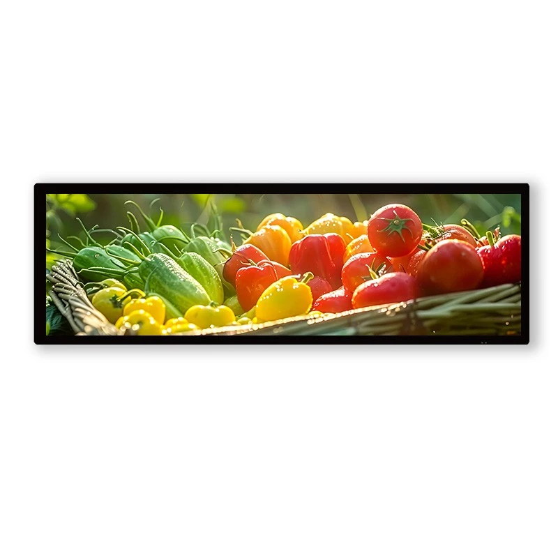 28 .6 လက်မ LCD Bar Display နှစ်ထပ်မျက်နှာစာစခရင်
