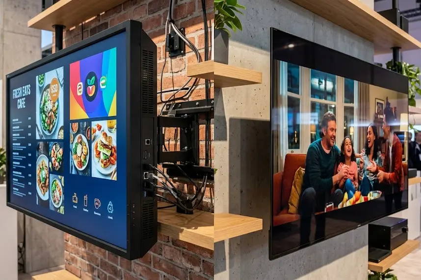 စီးပွားဖြစ် Display နှင့် Consumer TV- အဓိကကွာခြားချက်များ၊ စစ်မှန်သောကုန်ကျစ...